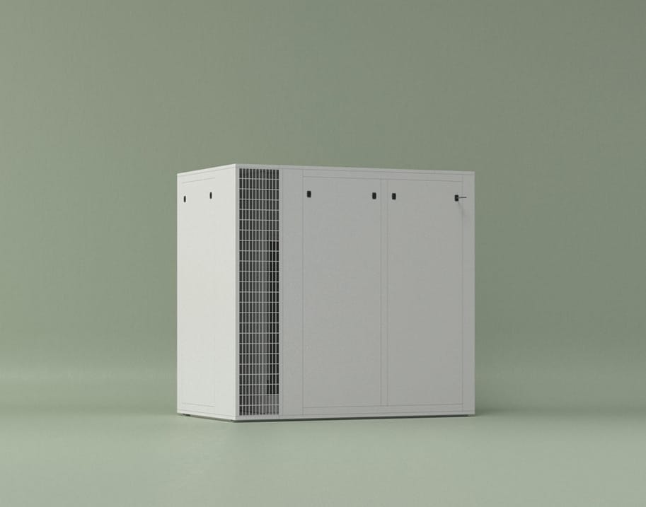 White air conditioning unit
